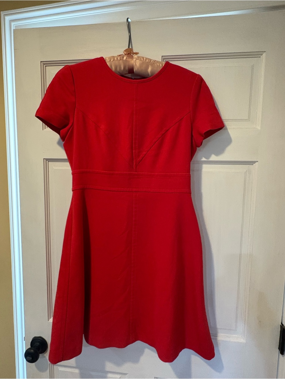 Eliza J Vibrant Red Cap Sleeve Fit & Flare Mini Dress